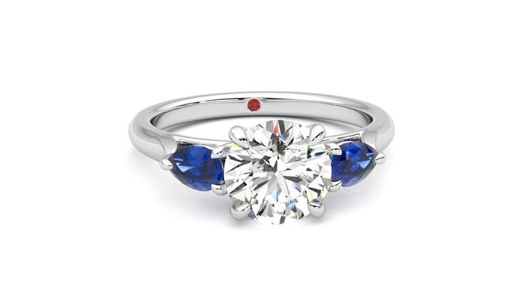 Taylor & Hart Affinity Round Engagement Ring 360 degree image 2