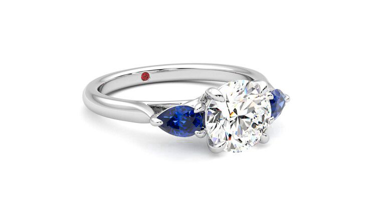 Taylor & Hart Affinity Round Engagement Ring 360 degree image 5