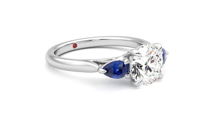 Taylor & Hart Affinity Round Engagement Ring 360 degree image 6