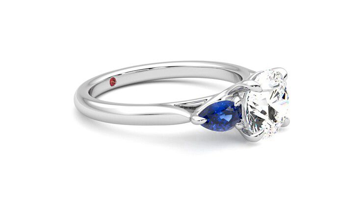 Taylor & Hart Affinity Round Engagement Ring 360 degree image 7