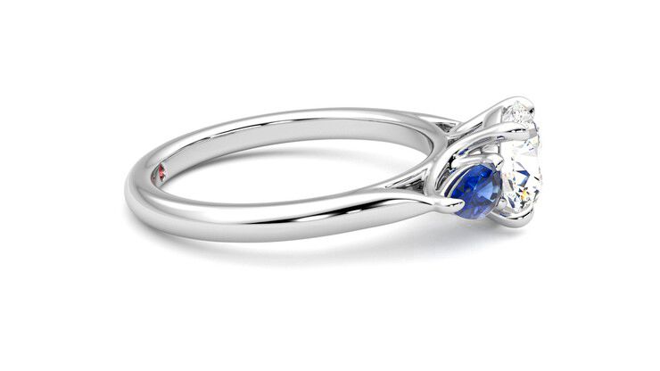 Taylor & Hart Affinity Round Engagement Ring 360 degree image 9