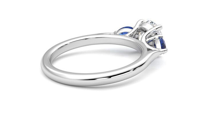 Taylor & Hart Affinity Round Engagement Ring 360 degree image 12