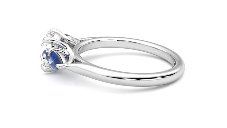 Taylor & Hart Affinity Round Engagement Ring 360 degree image 20