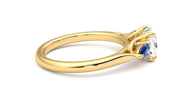 Taylor & Hart Affinity Cushion Engagement Ring 360 degree image 10