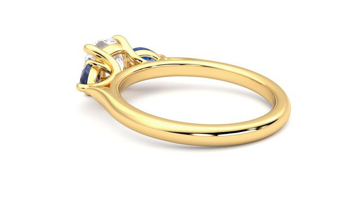 Taylor & Hart Affinity Cushion Engagement Ring 360 degree image 18