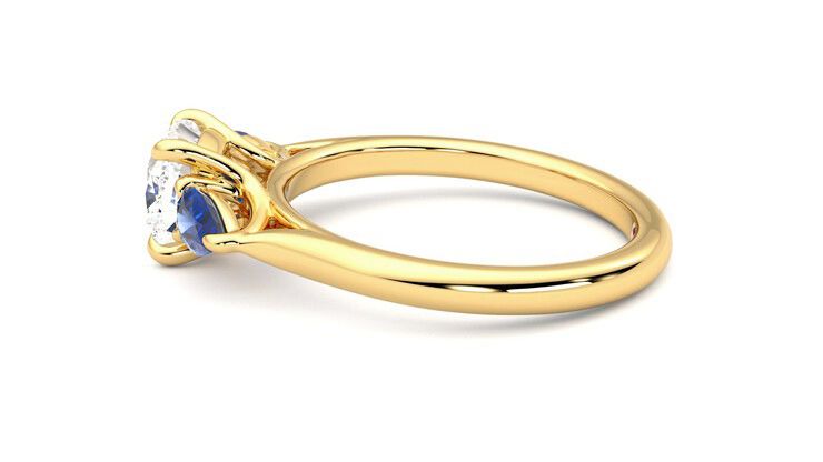 Taylor & Hart Affinity Cushion Engagement Ring 360 degree image 20