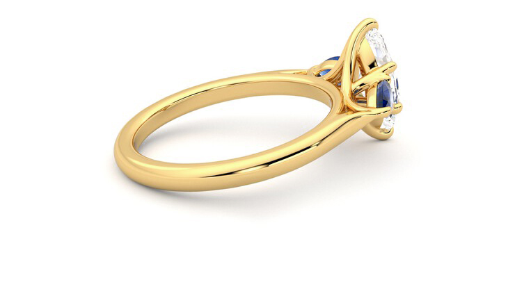 Taylor & Hart Affinity Marquise Engagement Ring 360 degree image 11