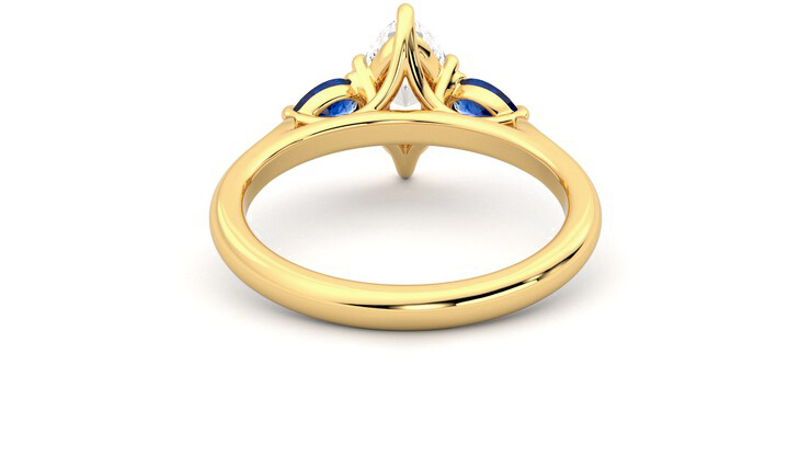 Taylor & Hart Affinity Marquise Engagement Ring 360 degree image 15