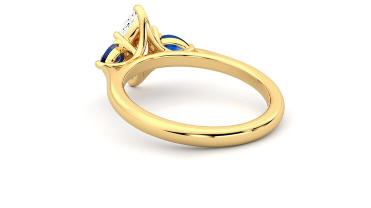Taylor & Hart Affinity Marquise Engagement Ring 360 degree image 17