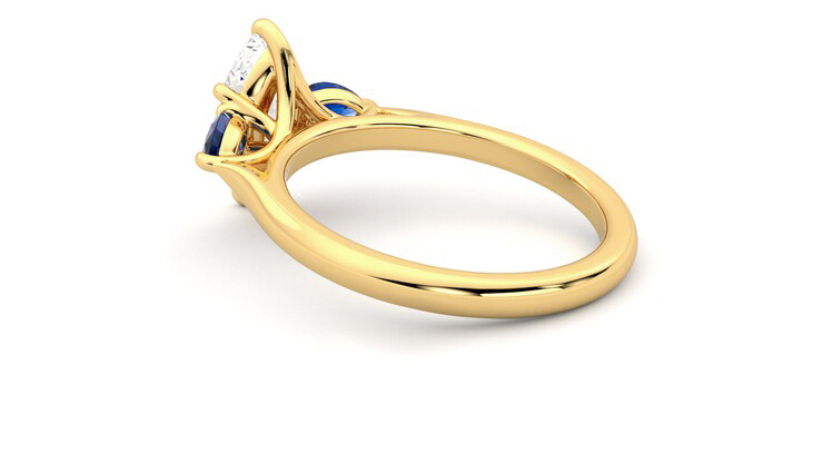 Taylor & Hart Affinity Marquise Engagement Ring 360 degree image 18