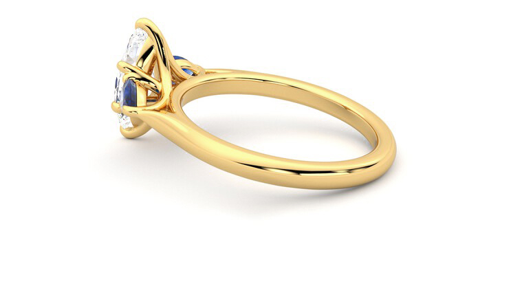 Taylor & Hart Affinity Marquise Engagement Ring 360 degree image 19