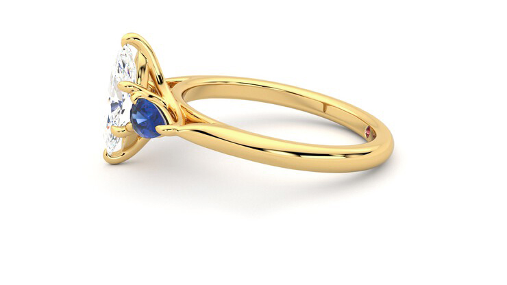 Taylor & Hart Affinity Marquise Engagement Ring 360 degree image 21