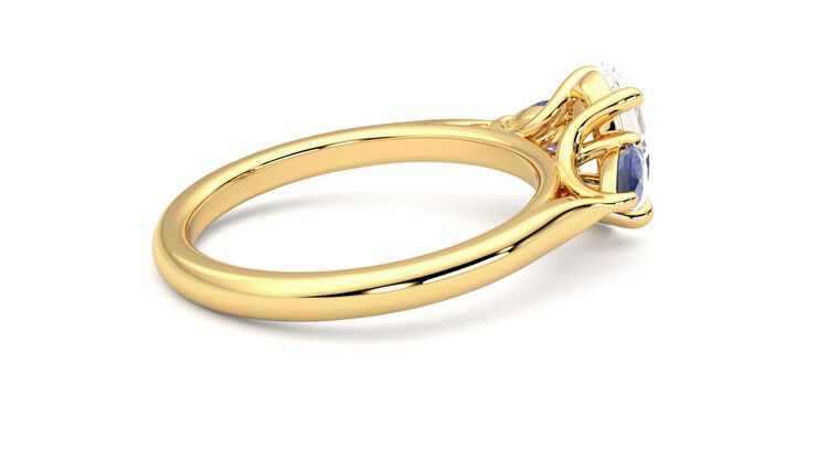 Taylor & Hart Affinity Oval Engagement Ring 360 degree image 11