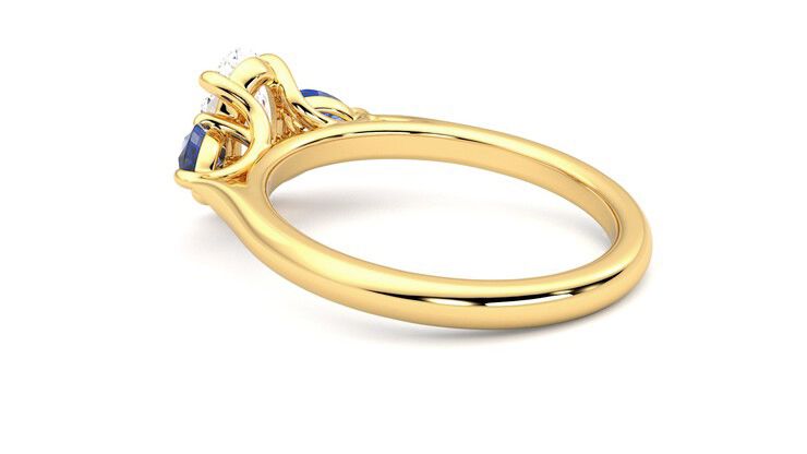 Taylor & Hart Affinity Oval Engagement Ring 360 degree image 18