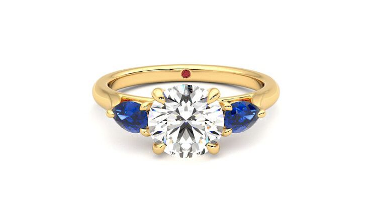 Taylor & Hart Affinity Round Engagement Ring 360 degree image 0