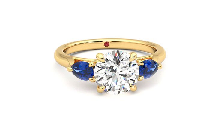 Taylor & Hart Affinity Round Engagement Ring 360 degree image 2