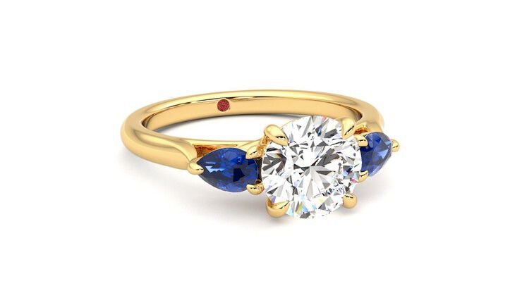 Taylor & Hart Affinity Round Engagement Ring 360 degree image 4