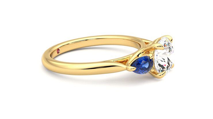 Taylor & Hart Affinity Round Engagement Ring 360 degree image 8