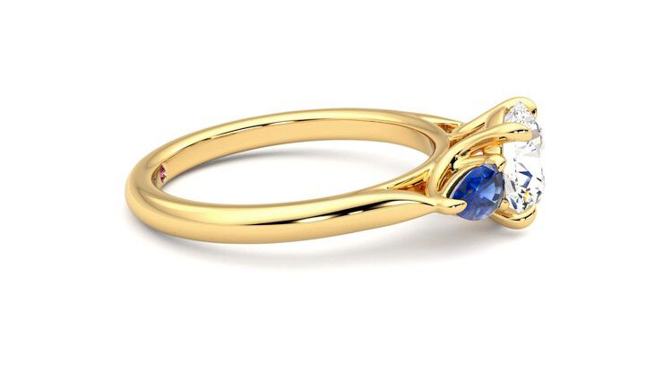 Taylor & Hart Affinity Round Engagement Ring 360 degree image 9