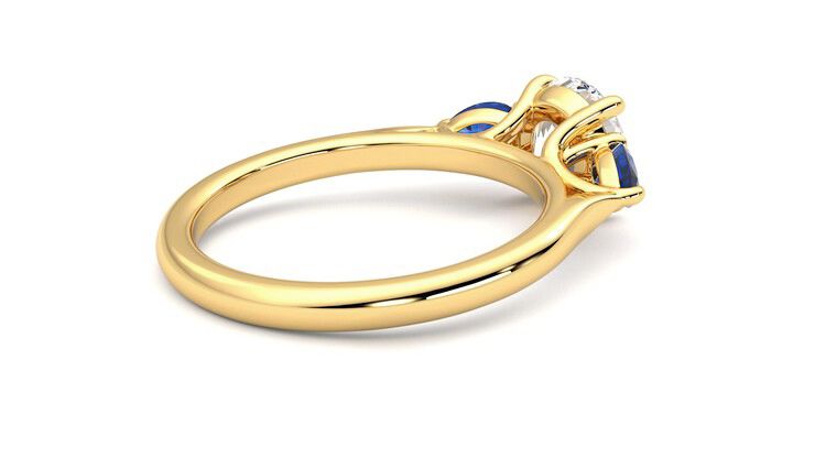 Taylor & Hart Affinity Round Engagement Ring 360 degree image 12