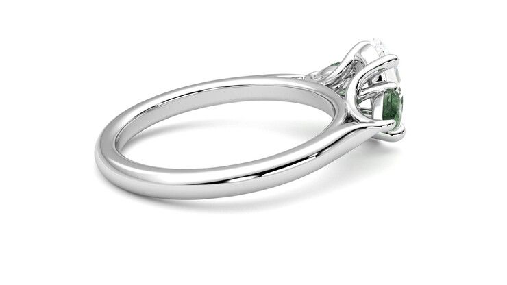Taylor & Hart Affinity Oval Engagement Ring 360 degree image 11