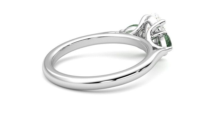 Taylor & Hart Affinity Oval Engagement Ring 360 degree image 12