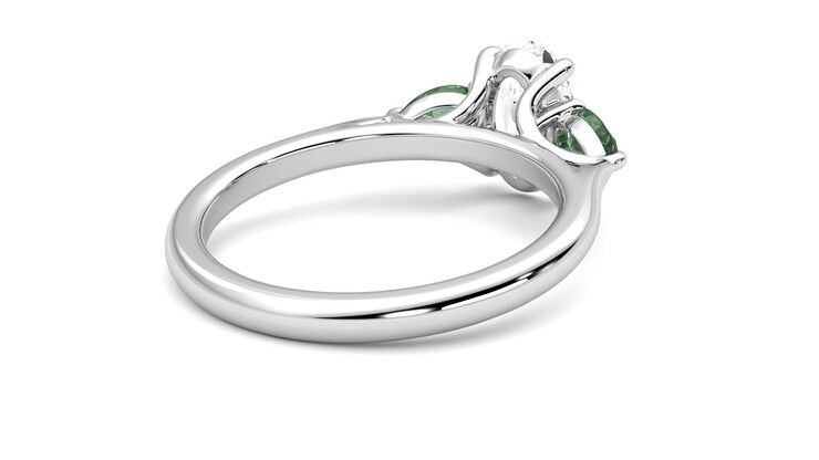 Taylor & Hart Affinity Oval Engagement Ring 360 degree image 13
