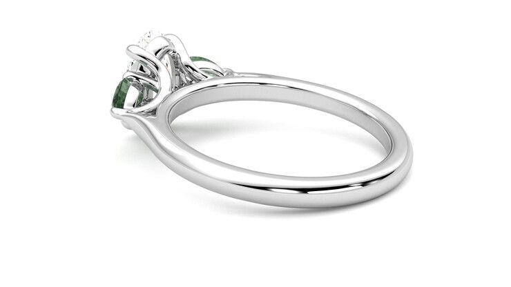 Taylor & Hart Affinity Oval Engagement Ring 360 degree image 18