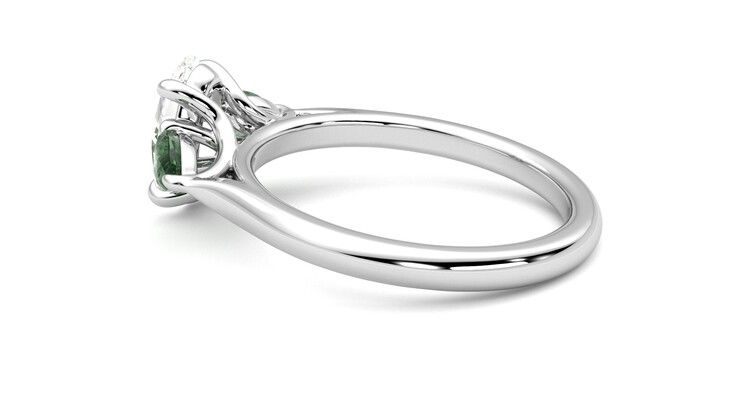 Taylor & Hart Affinity Oval Engagement Ring 360 degree image 19