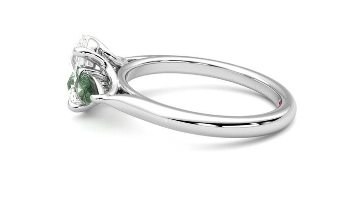 Taylor & Hart Affinity Oval Engagement Ring 360 degree image 20