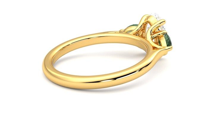 Taylor & Hart Affinity Oval Engagement Ring 360 degree image 12