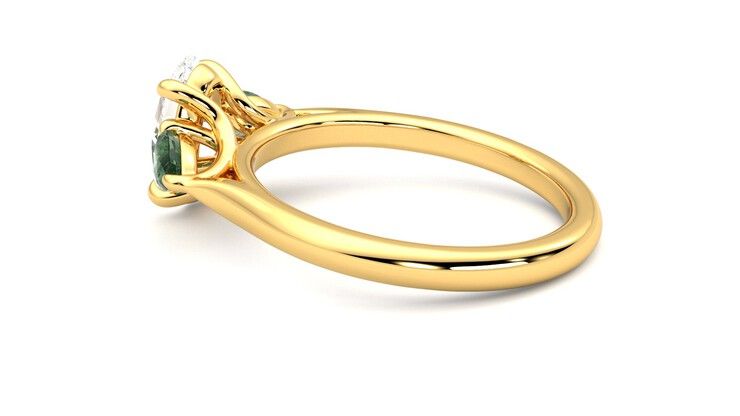 Taylor & Hart Affinity Oval Engagement Ring 360 degree image 19