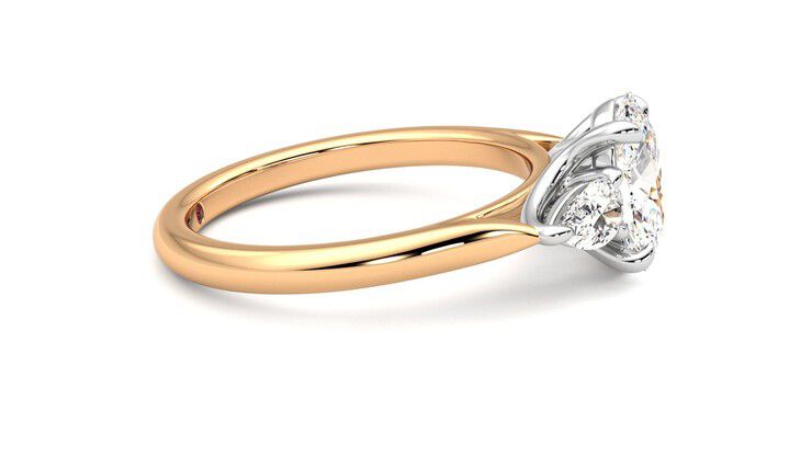Taylor & Hart Affinity Oval Engagement Ring 360 degree image 9