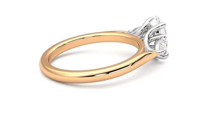 Taylor & Hart Affinity Oval Engagement Ring 360 degree image 11