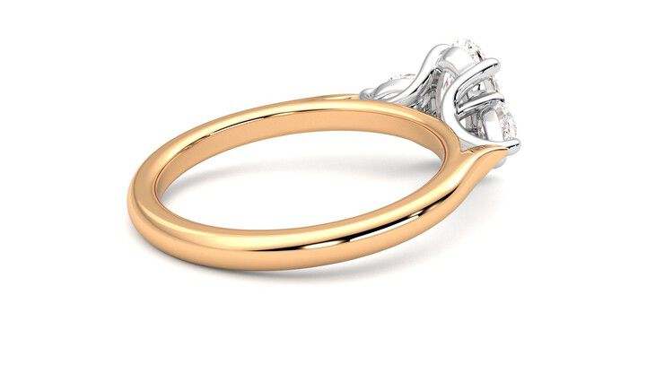 Taylor & Hart Affinity Oval Engagement Ring 360 degree image 12