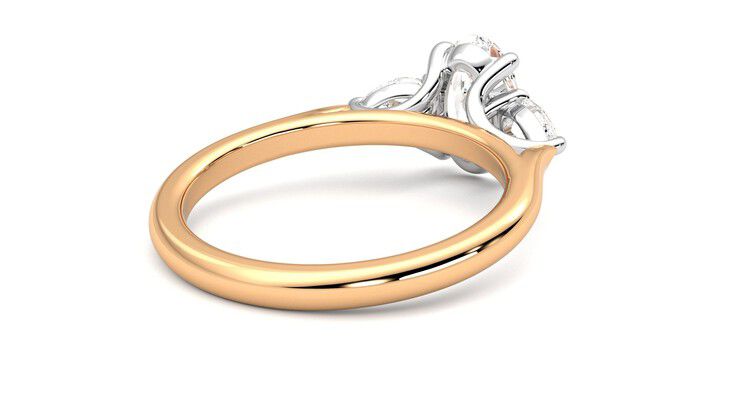 Taylor & Hart Affinity Oval Engagement Ring 360 degree image 13
