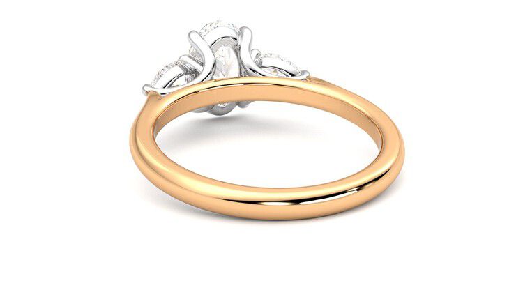 Taylor & Hart Affinity Oval Engagement Ring 360 degree image 16