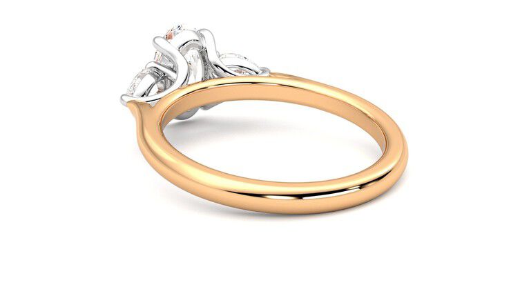 Taylor & Hart Affinity Oval Engagement Ring 360 degree image 17