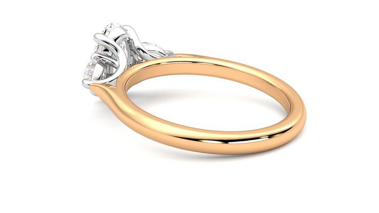 Taylor & Hart Affinity Oval Engagement Ring 360 degree image 18