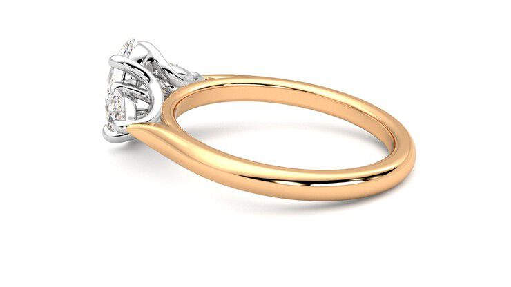 Taylor & Hart Affinity Oval Engagement Ring 360 degree image 19