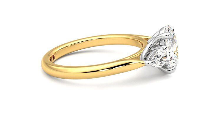 Taylor & Hart Affinity Oval Engagement Ring 360 degree image 9
