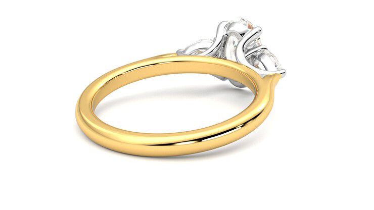 Taylor & Hart Affinity Oval Engagement Ring 360 degree image 13