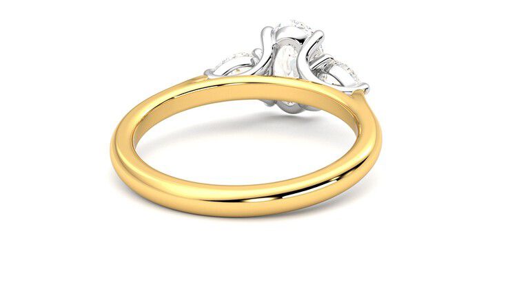 Taylor & Hart Affinity Oval Engagement Ring 360 degree image 14