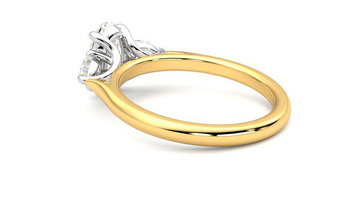 Taylor & Hart Affinity Oval Engagement Ring 360 degree image 18