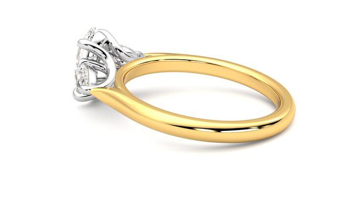 Taylor & Hart Affinity Oval Engagement Ring 360 degree image 19
