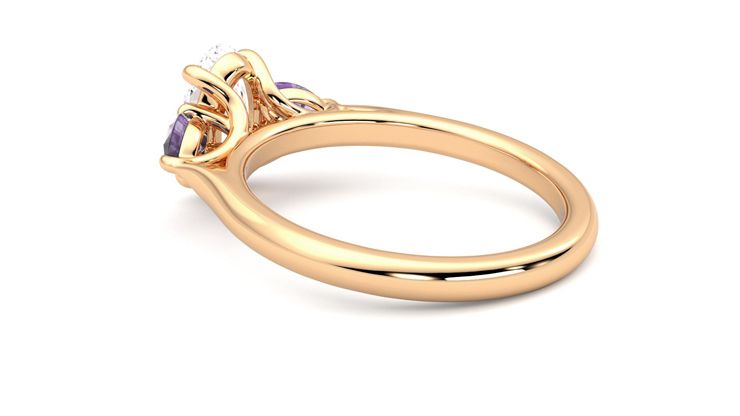 Taylor & Hart Affinity Oval Engagement Ring 360 degree image 18
