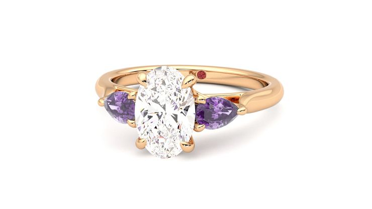 Taylor & Hart Affinity Oval Engagement Ring 360 degree image 27