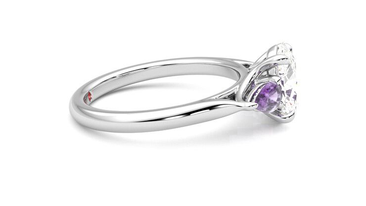 Taylor & Hart Affinity Oval Engagement Ring 360 degree image 8