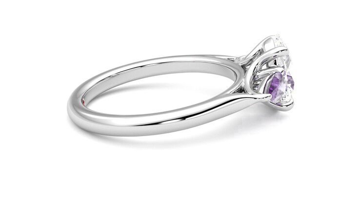 Taylor & Hart Affinity Oval Engagement Ring 360 degree image 9