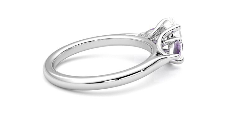 Taylor & Hart Affinity Oval Engagement Ring 360 degree image 10